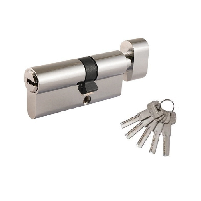[SX004-L aluminum shell brass core door lock copper cylinder with knob 5 iron keys 60mm-120mm