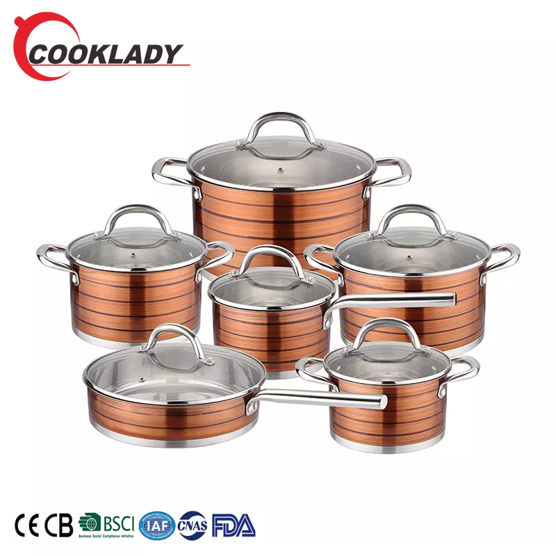 Best Quality Kitchenware Kitchen Cooking Stainless Steel Cooking Pot Sets