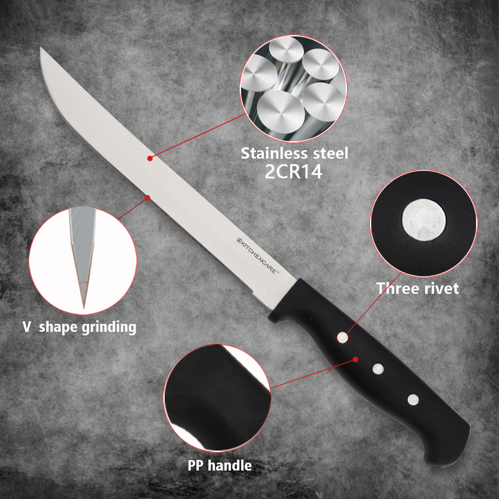 Hip-home carving knife kitchen slicing knife with ergonomics handle