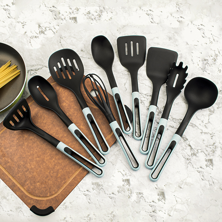 Wheat Straw Nylon 9Piece Kitchen Utensils Set
