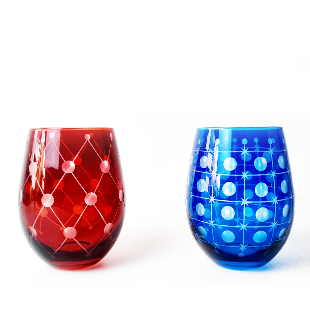 engraving stemless wine glass cup