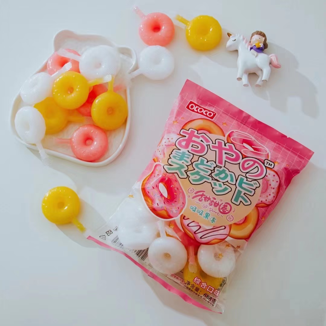 Doughnut sucking jelly donut jelly