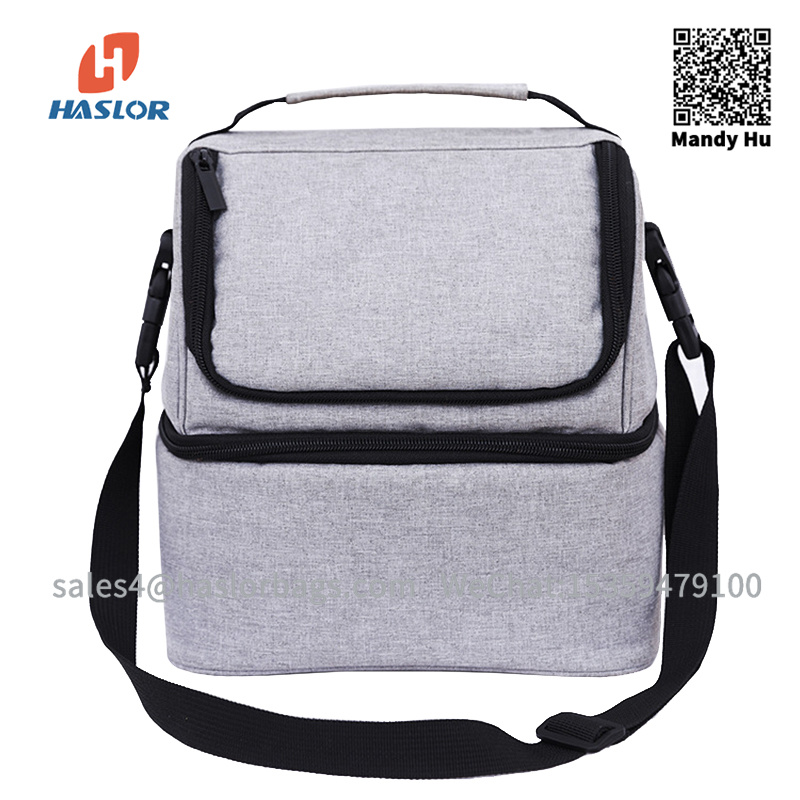 #18B15 Portable Aluminium Foil Waterproof Custom Soft Thermal Lunch Tote Insulated Cooler Bag