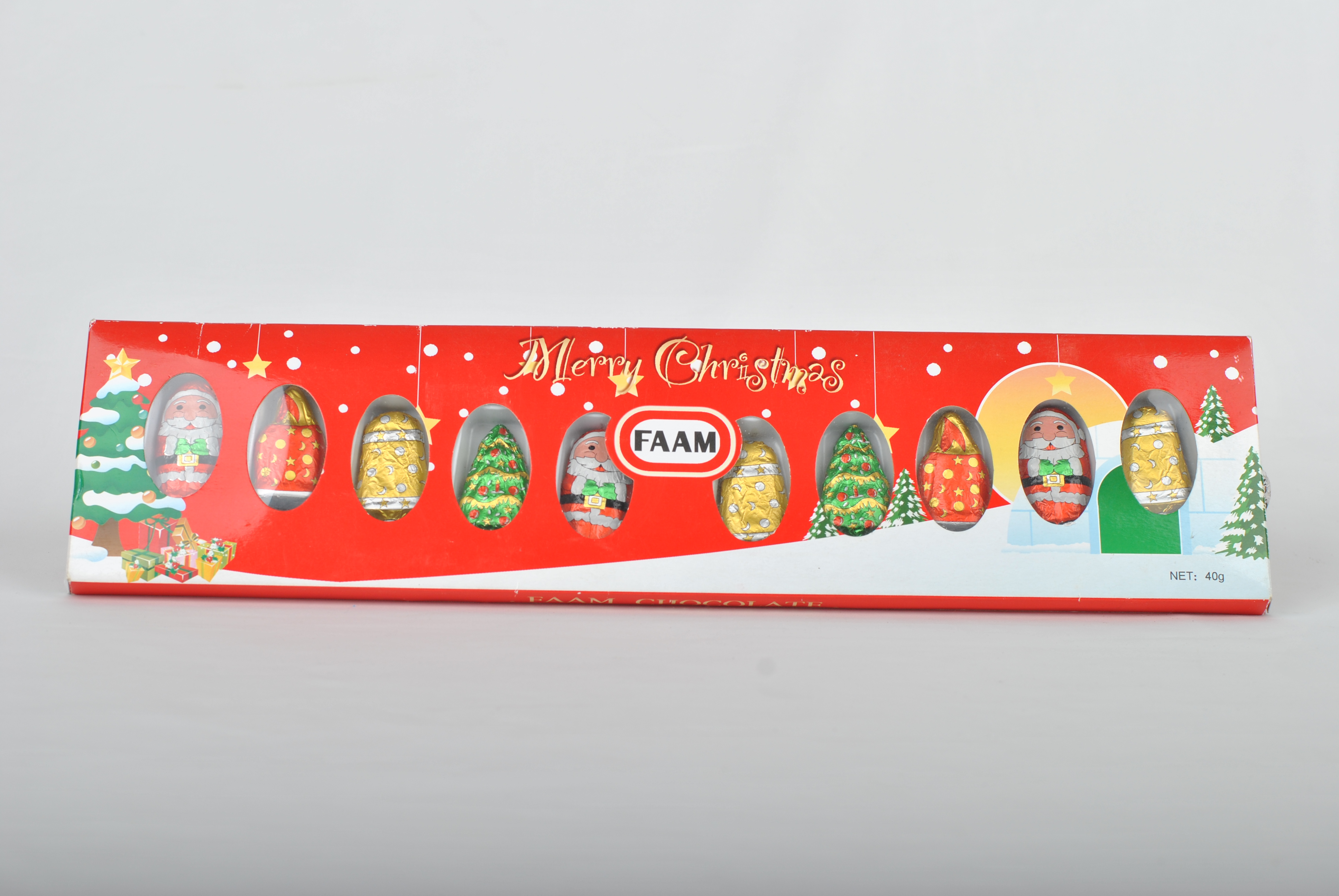 32g Xmas chocolate long box