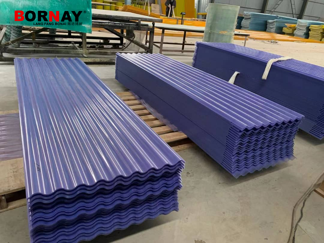Langfang Bonai high quality thin PVC corrugated roof plate