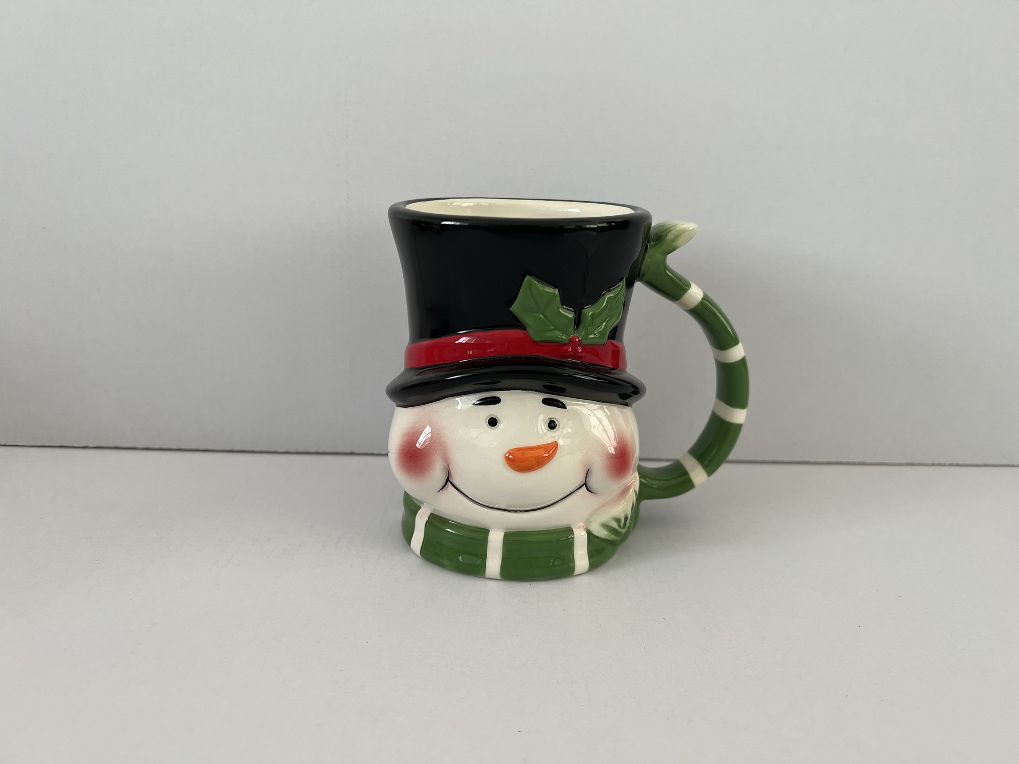 Ceramic christmas snowman mug