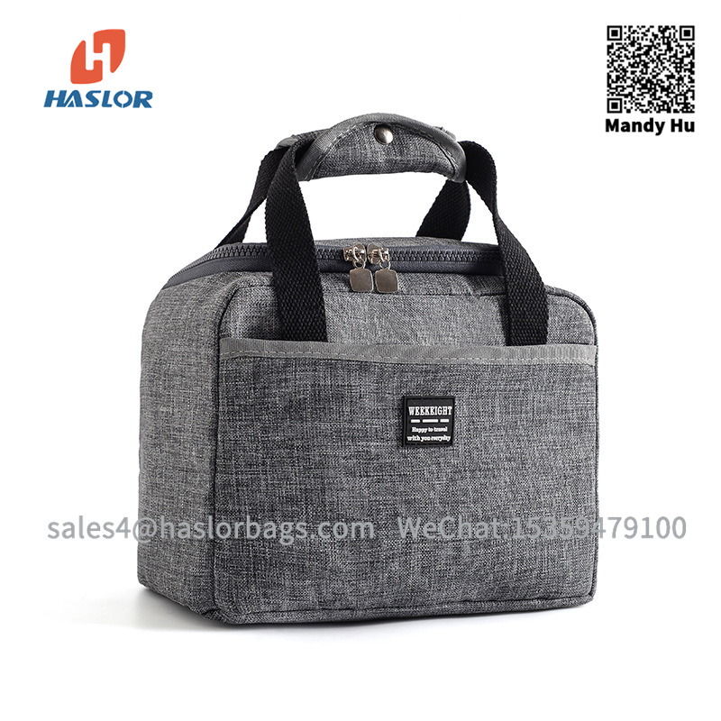 #18B24 Portable Lunch Bag Thermal Insulated Lunch Box Tote Cooler Container School Food Storage Bags