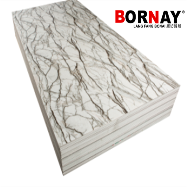 Langfang Bonai Building Material Decorative Wall Panel PVC Sheets Wall Decor for Hotel 3D Wall Panel