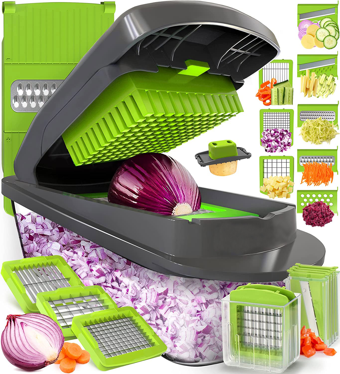 Onion meat grinder, vegetable shredder