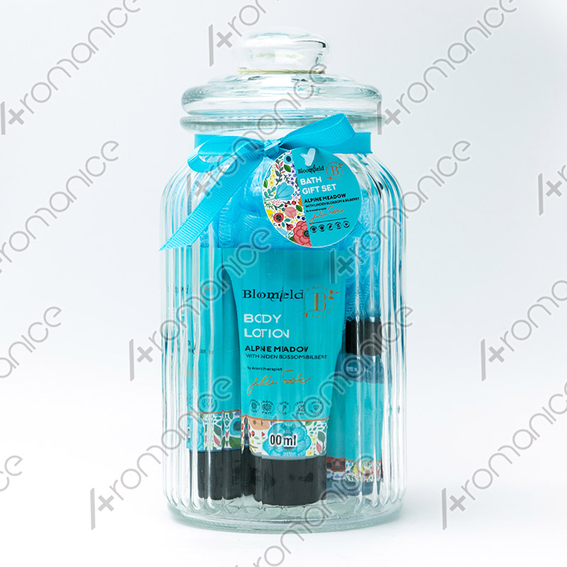 Perfect Bath Set In Storage Jar