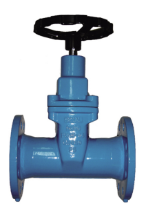 DIN resilient seat gate valve NRS