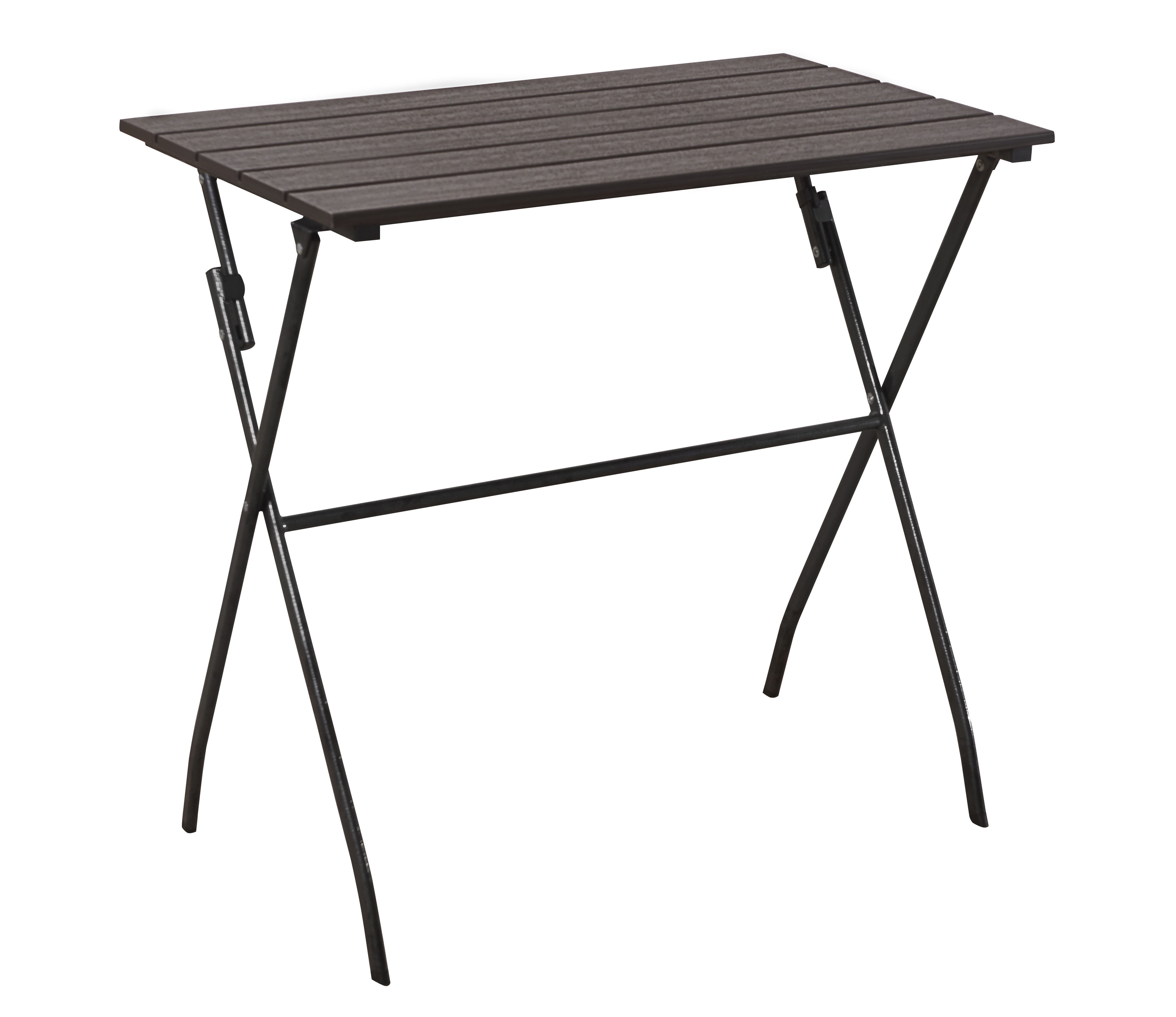 78cm folding plastic table with wooden design