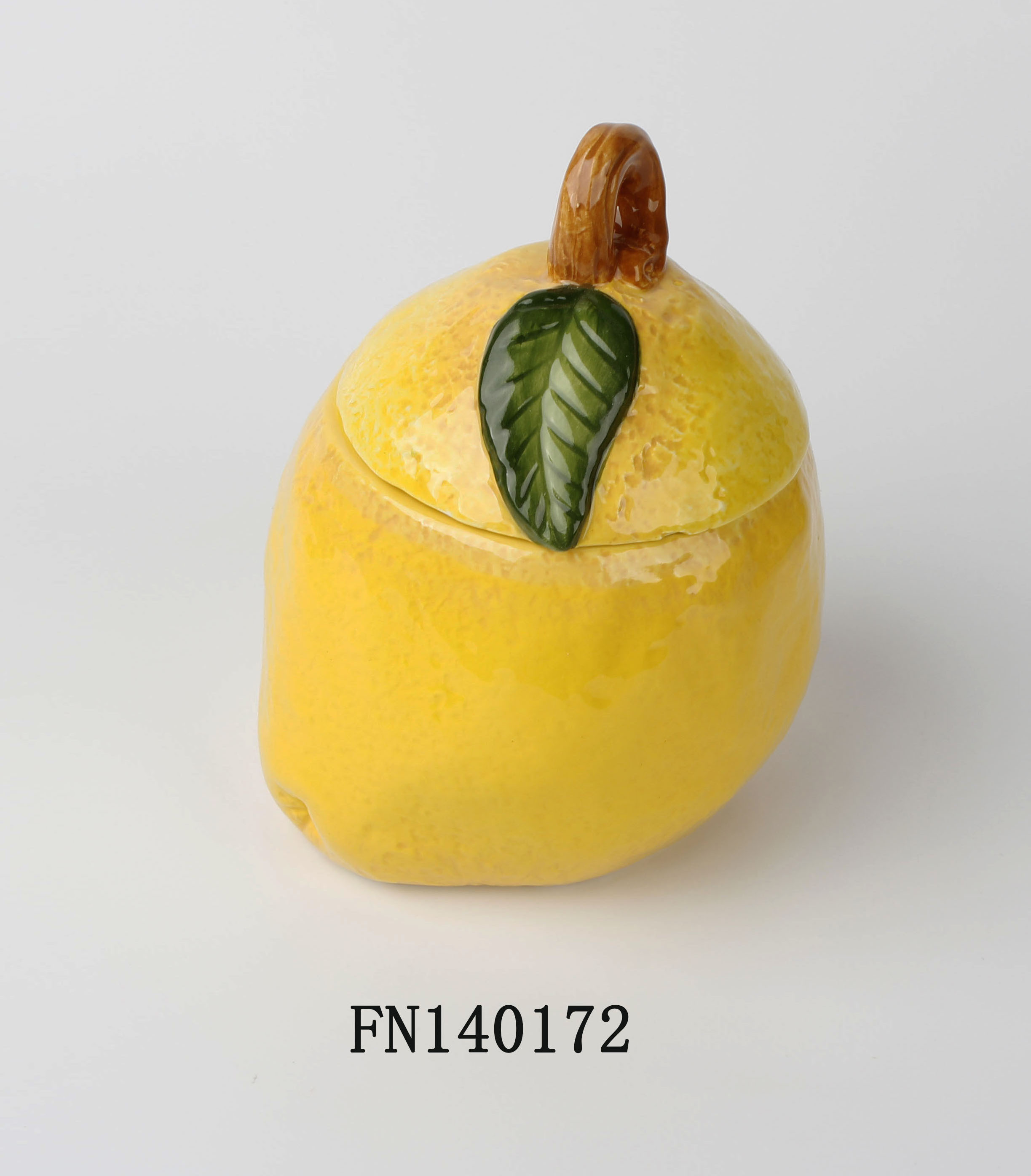Ceramic lemon sugar jar