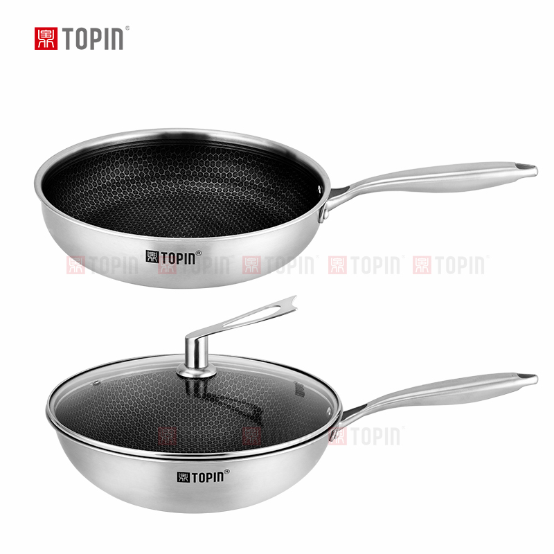 Topin triply non-stick coating frypan/wok
