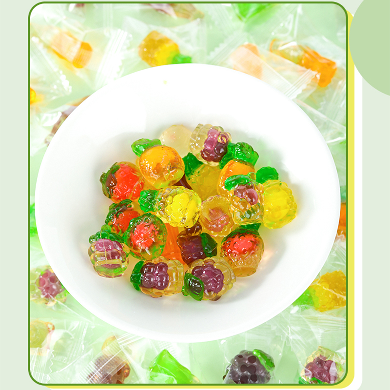 Blasting soft candy in bulk