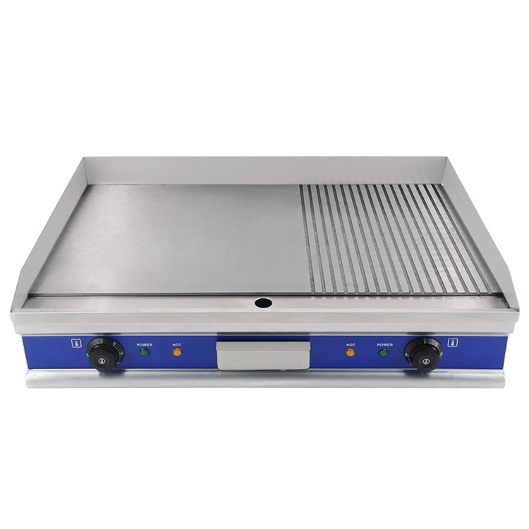 DLT-861 half grooved half flat electric griddle