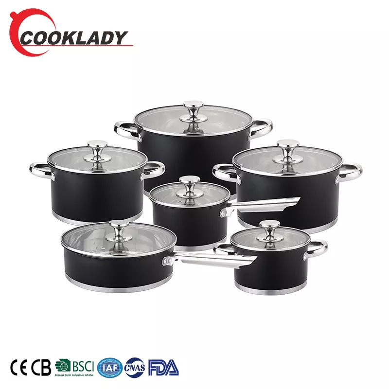 12PCS Stainless Steel Casserole Cook Set Casserole Stainless Steel Cookware