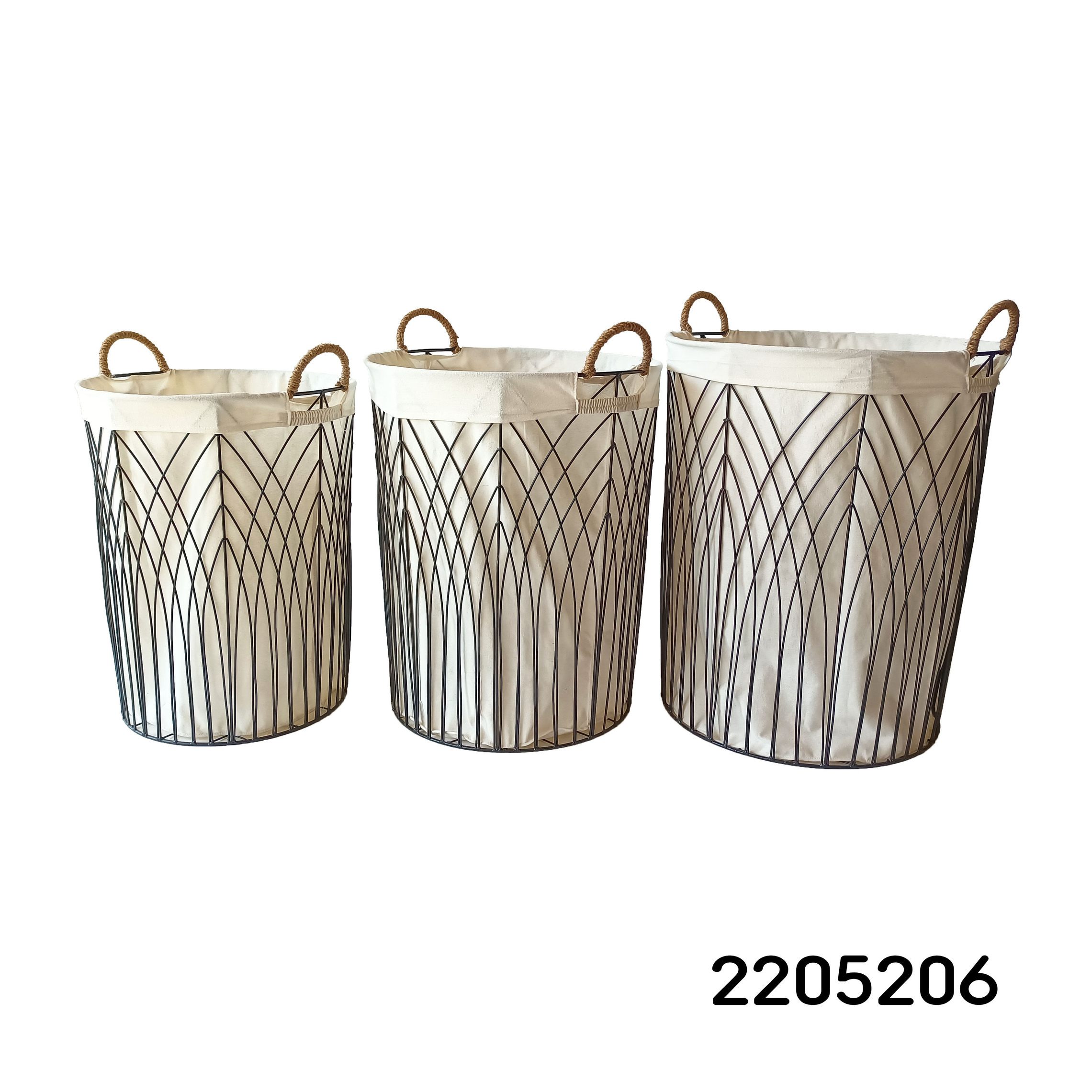 S3 Metal Basket with Fabric Liner