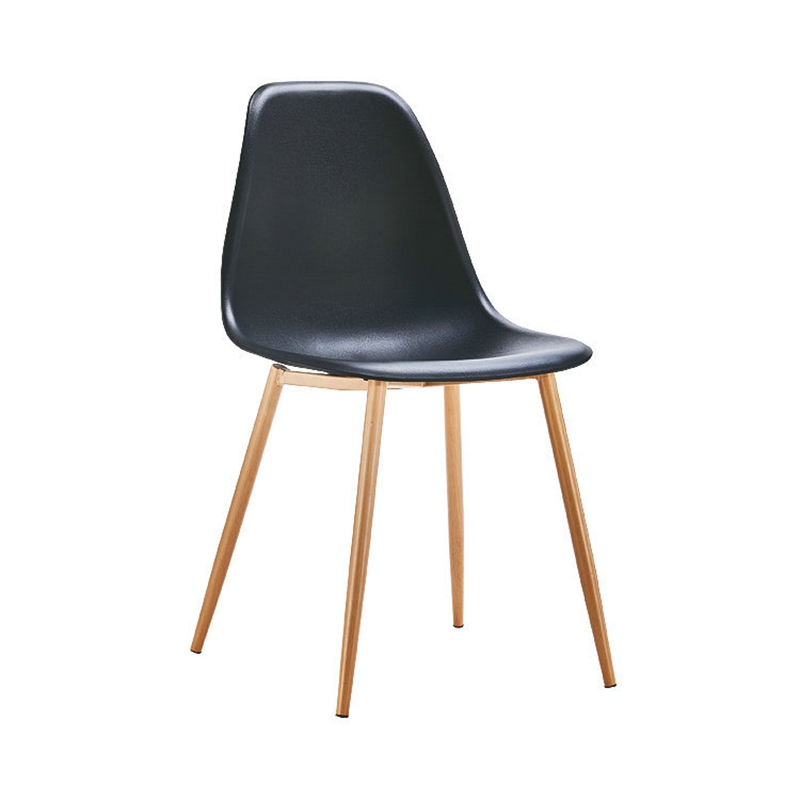 Cheap dining room cafe restaurant wooden leg plastic chair wholesale colorful modern