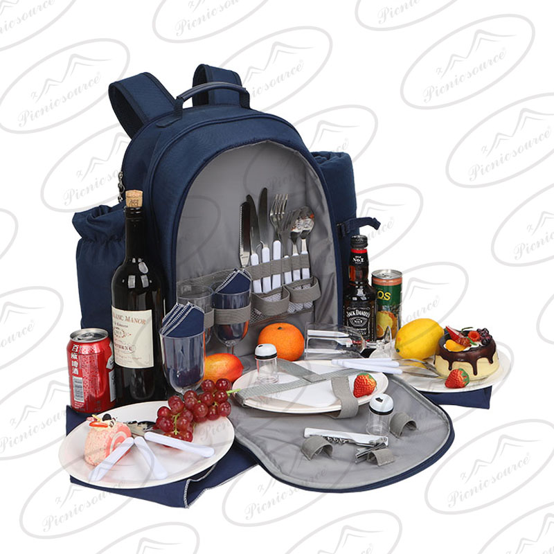 Picnic backpack for 4 persons，picnic bag