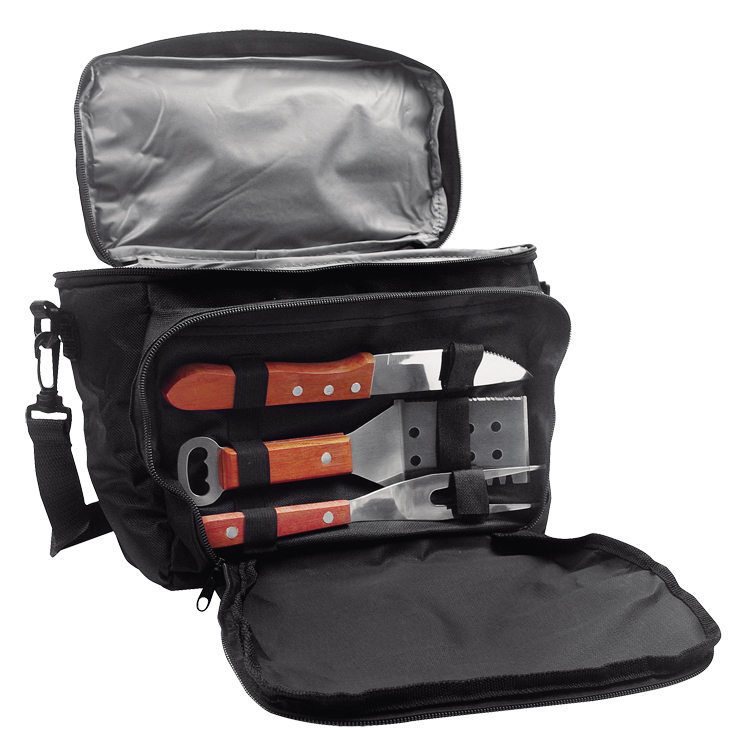 3pcs bbq set with cooler bag