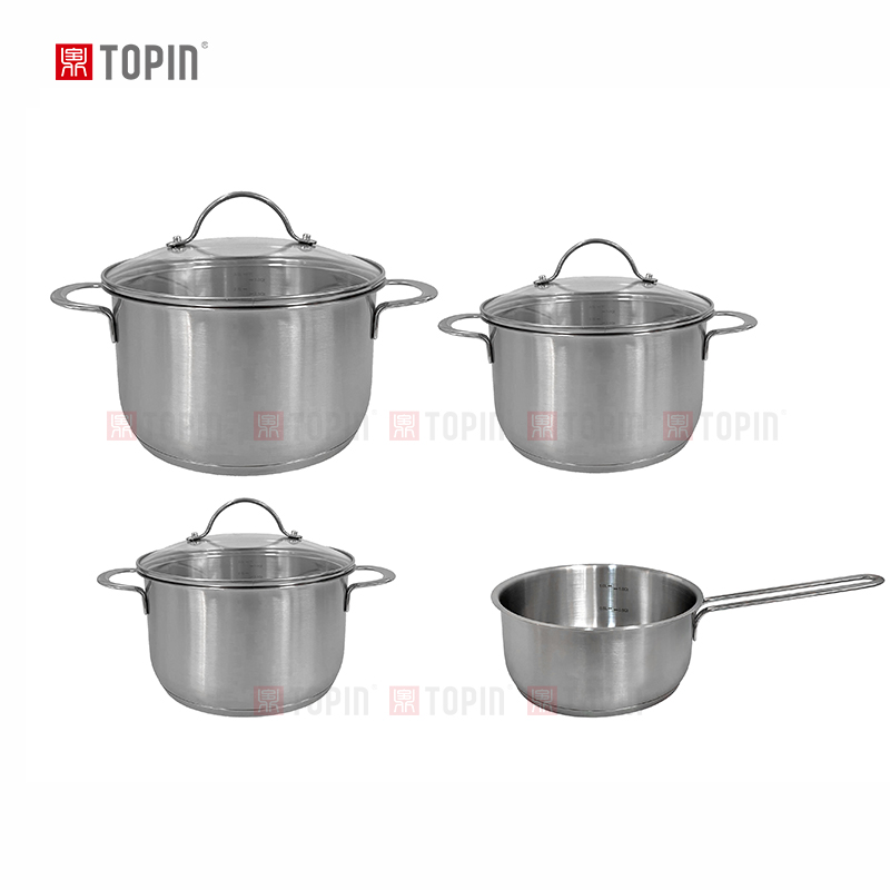 Topin stainless steel 7pcs cookware set