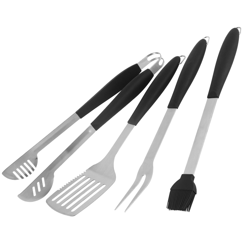 4PCS Tool Set Spatula brush tong fork
