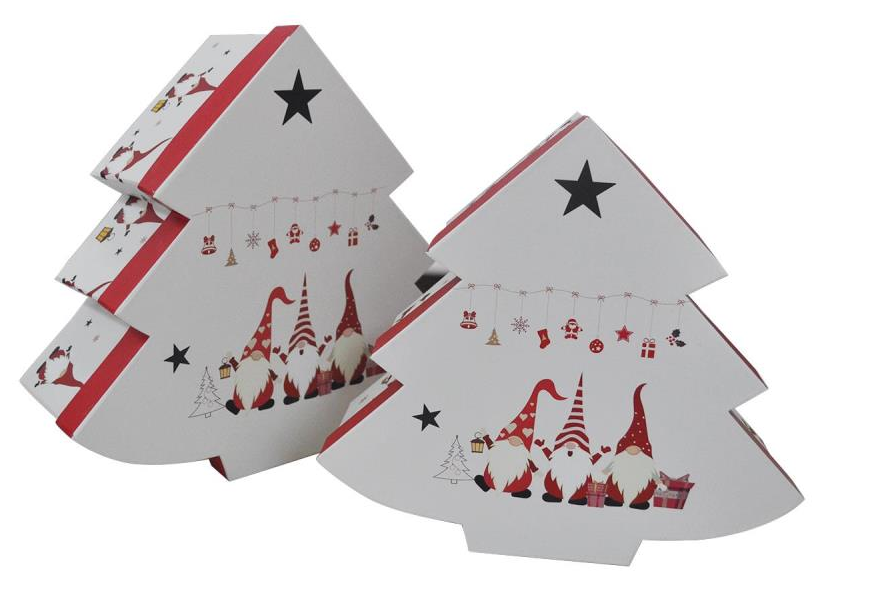 Christmas tree-shaped gift box