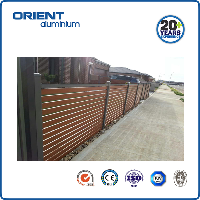 High quality garden aluminum privacy boundary fence panels trellis gates