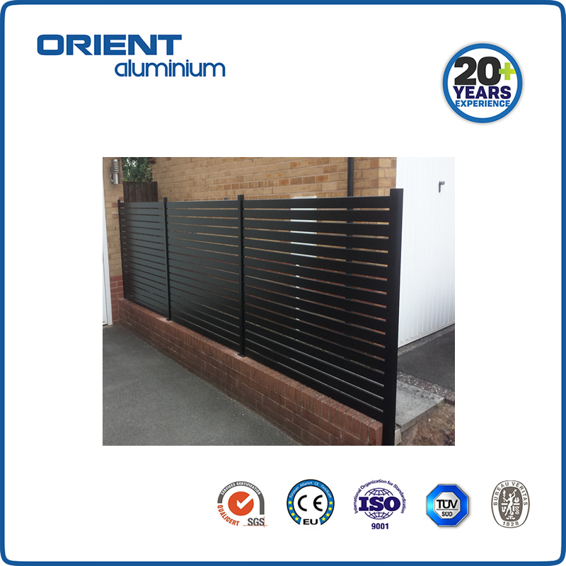 Hot Sale Powder Coated Metal Aluminum Vertical Blade Fencing Batten Fence