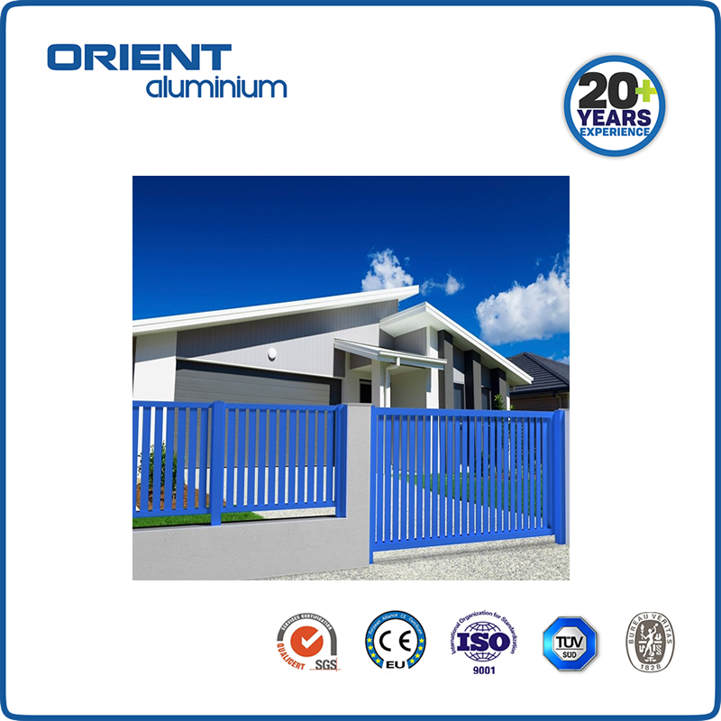 Cheap Custom residential Steel fencing black metal picket decorative wrought iron fence panels