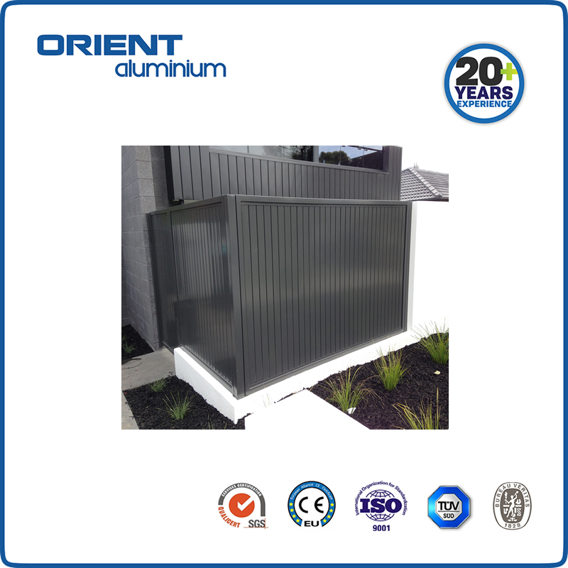 Garden Fence Cladding Backyard Sheds and Fence of Walls Powder Coated Aluminium Louver Fence Panels