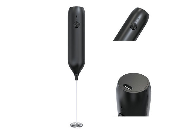 Rechargeable Milk Frother, Electric Handheld Foam Maker, Lithium Battery Milk Frother