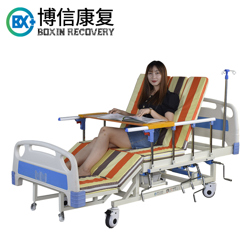 Manual home turning nursing bed