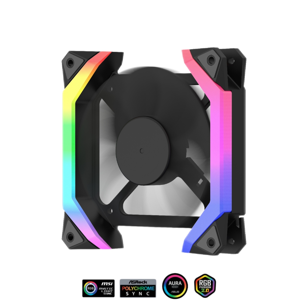 SAMA 120mm ARGB Cooler Fan LED Outer Ring Quiet Case Fan For Air Cooler