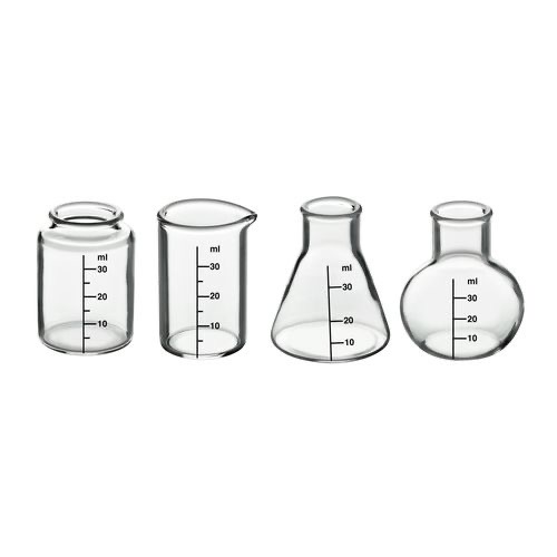ArtCreativity Chemistry lab shot glass set for vodka