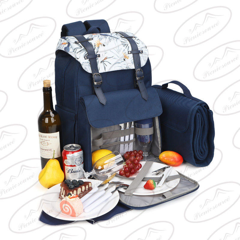 Picnic backpack for 2 persons，picnic bag