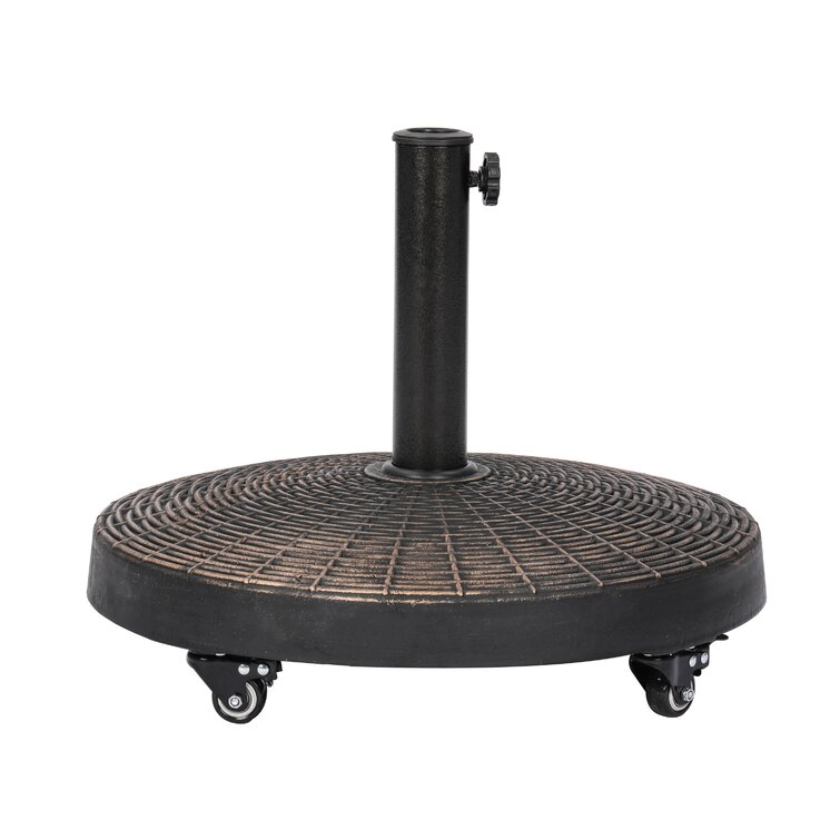 Taicheng resin base with wheels table stand umbrella outdoor garden sunshade umbrella parasol base