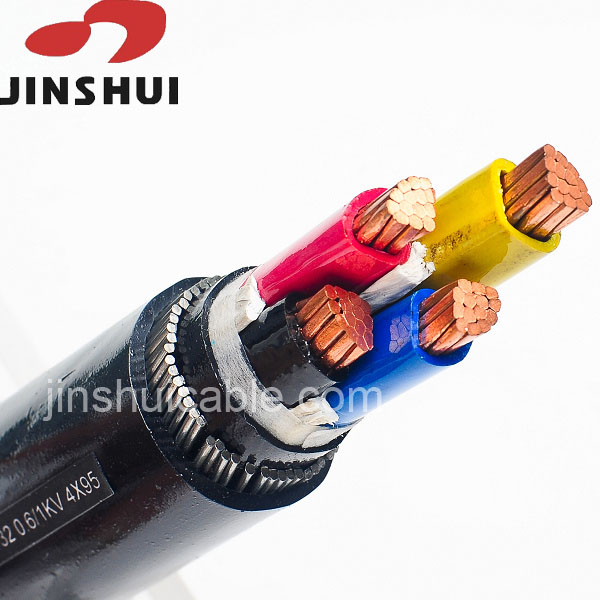 1.1kv Three core Aluminum conductor XLPE insulated armoured cables