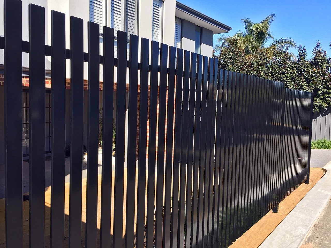 Hot Sale Powder Coated Slat Fence Panels For Full Privacy