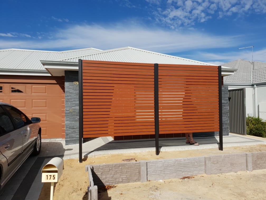 Privacy Aluminum slat fence