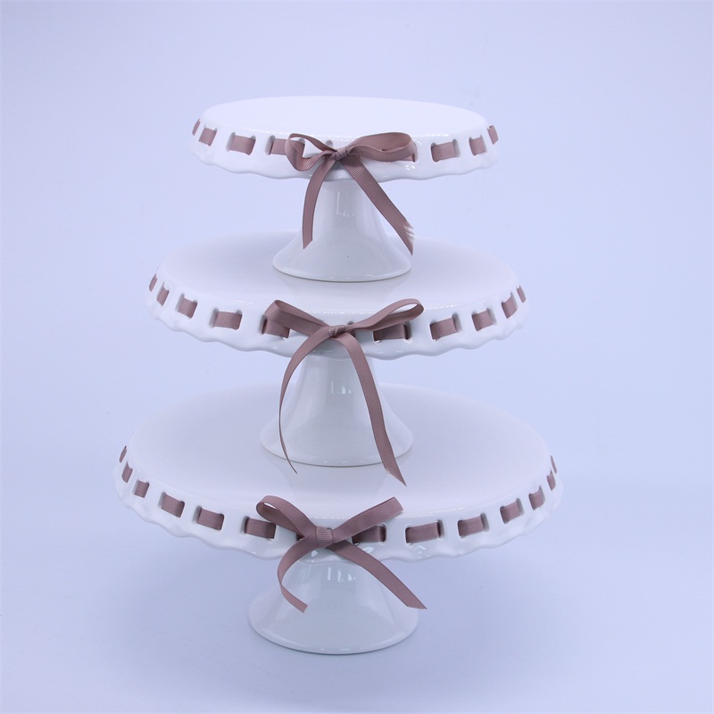 Ceramic cake stand plate