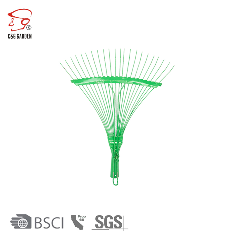 RK22-202 22 tooth garden rake head with wooden handle
