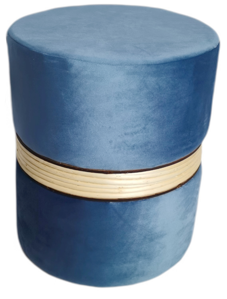 Zhengheshun footstool with wicker decoration for living room