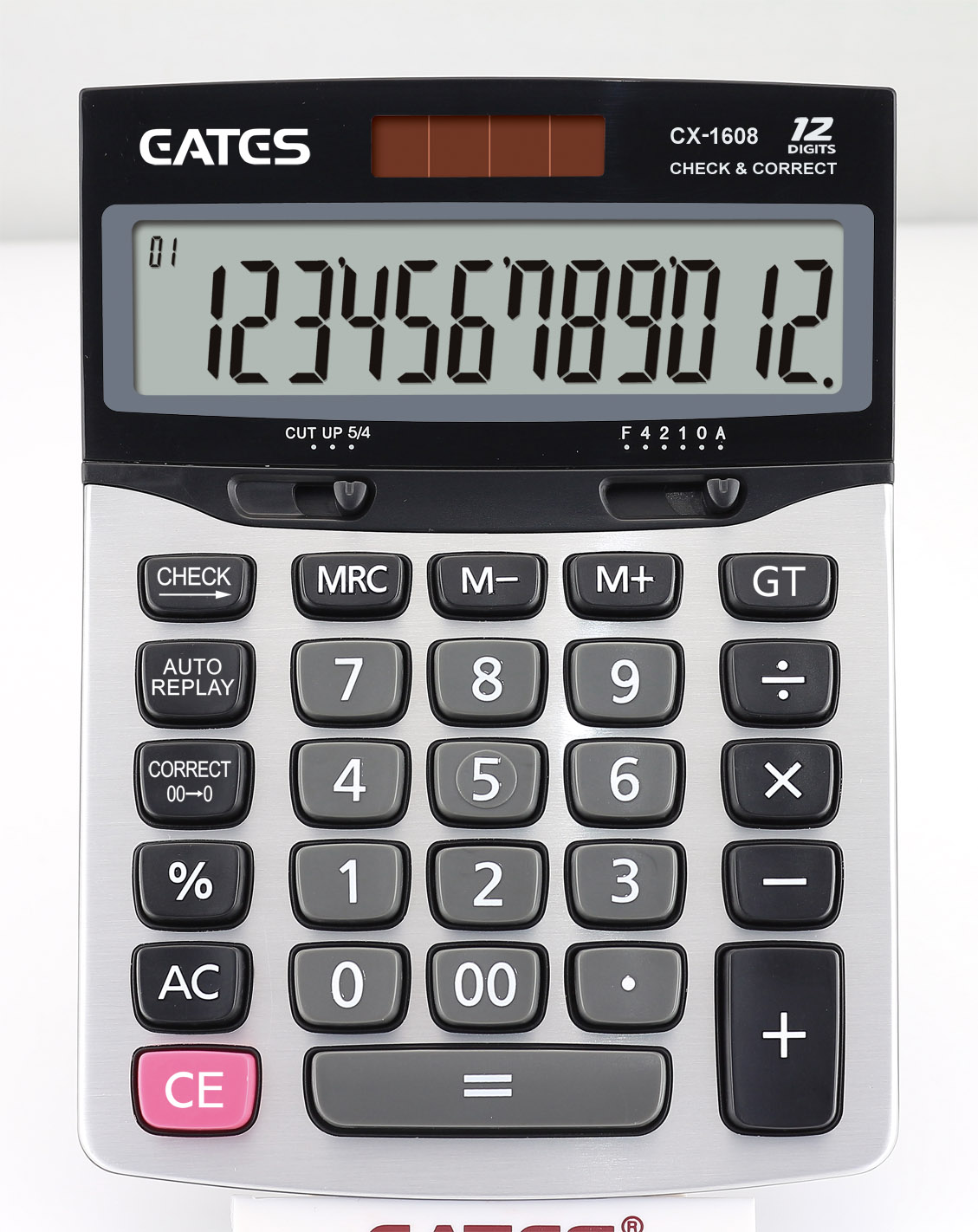 12 Digits Large Button Desktop Calculator 112 Steps Big LCD Display Check and Correct Calculator