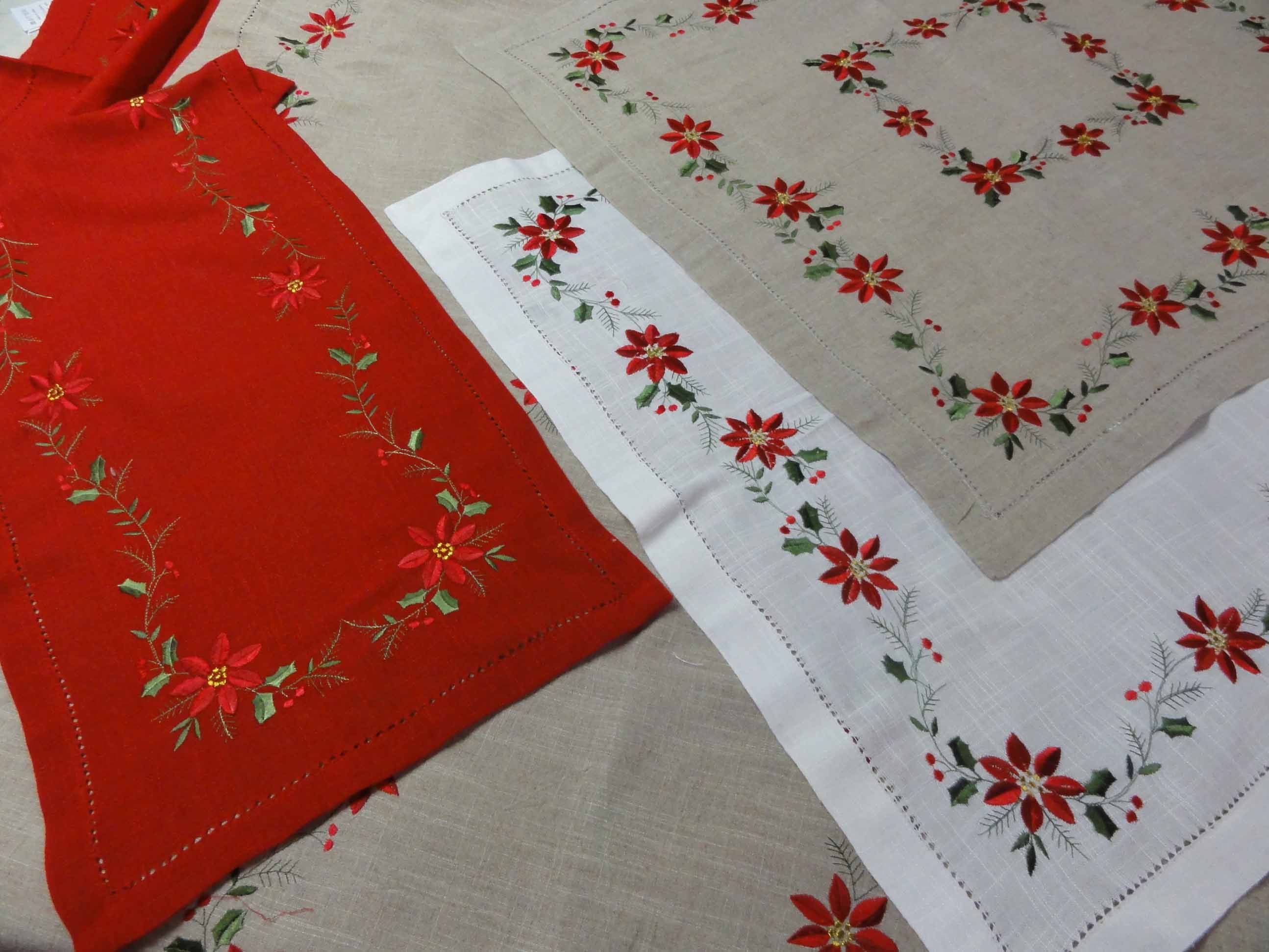 Hemstitch Embroidered Tablecloth