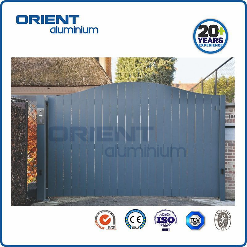 Driveway Swing Gates Factory Main Gate Design Powder Coated Double Swing Aluminum Gates Different