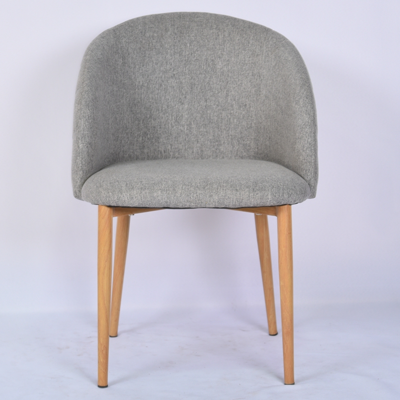 Kitchen dining chairs lounge living room chairs with back and metal legs