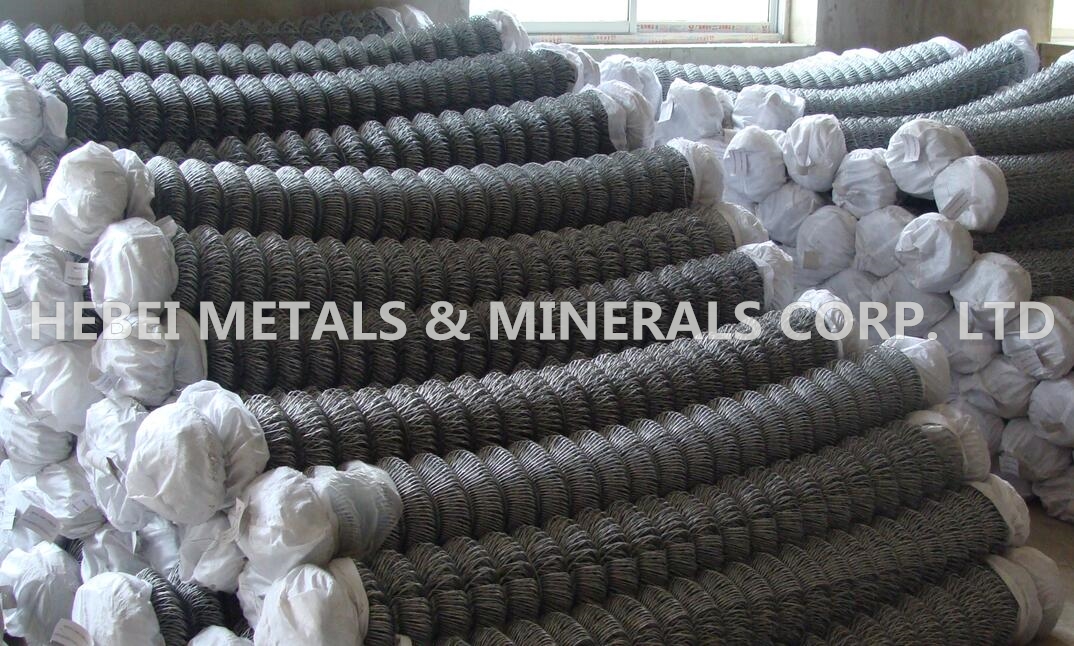 Galvanized chain link fence