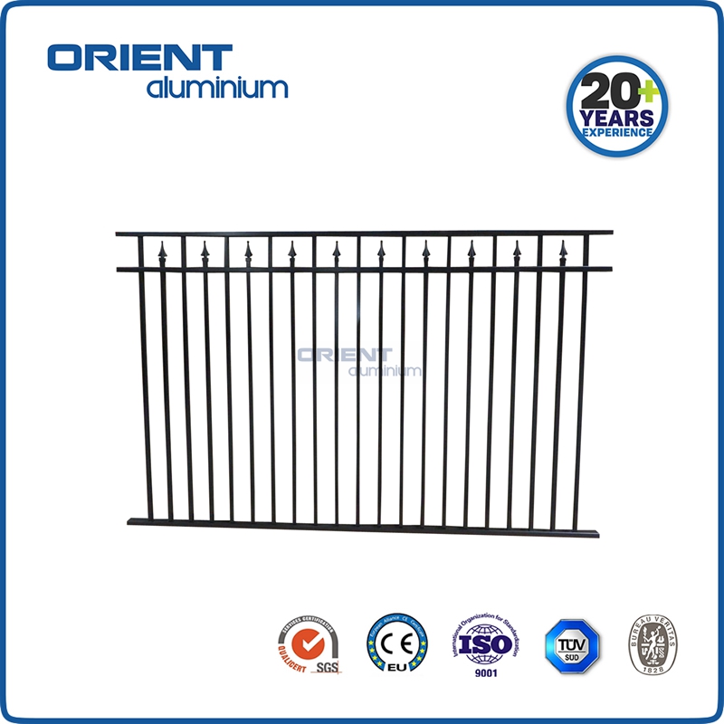 Popular Design Decorative Cast Aluminum Fence and Gate Ornamental Fence Cast Iron Fence Gate